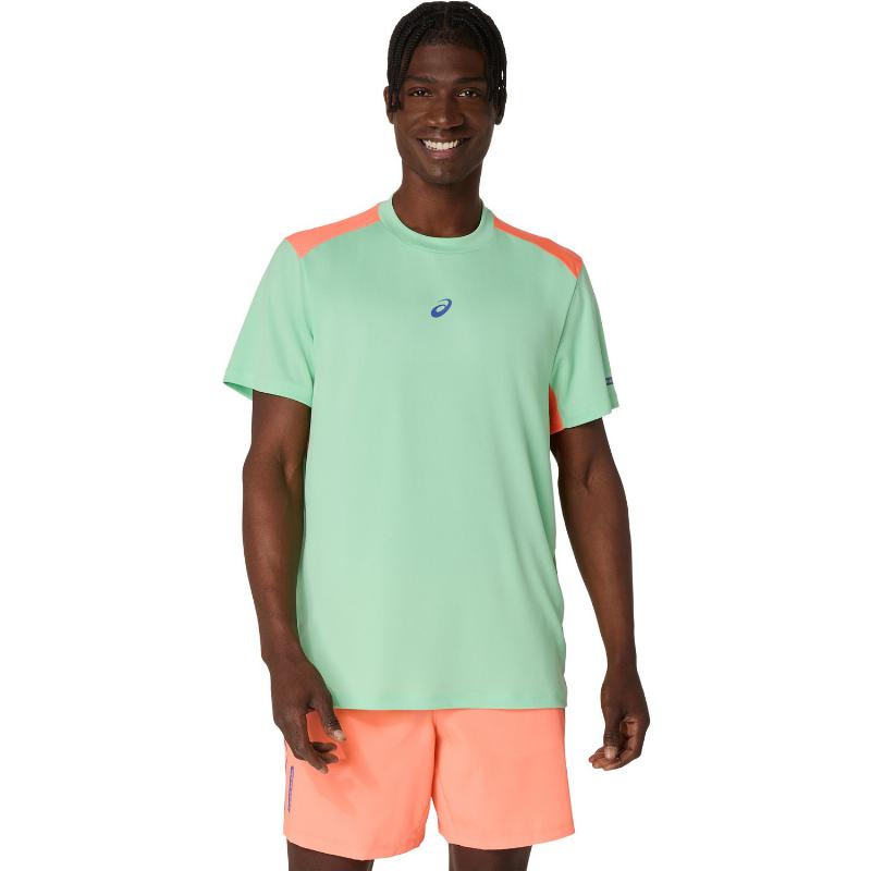 Camiseta Asics Padel Court SS Top Menta Coral