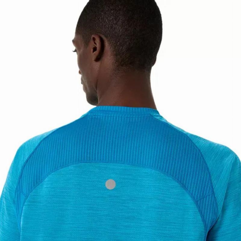 Camiseta Asics Road SS Top Azul Egeo