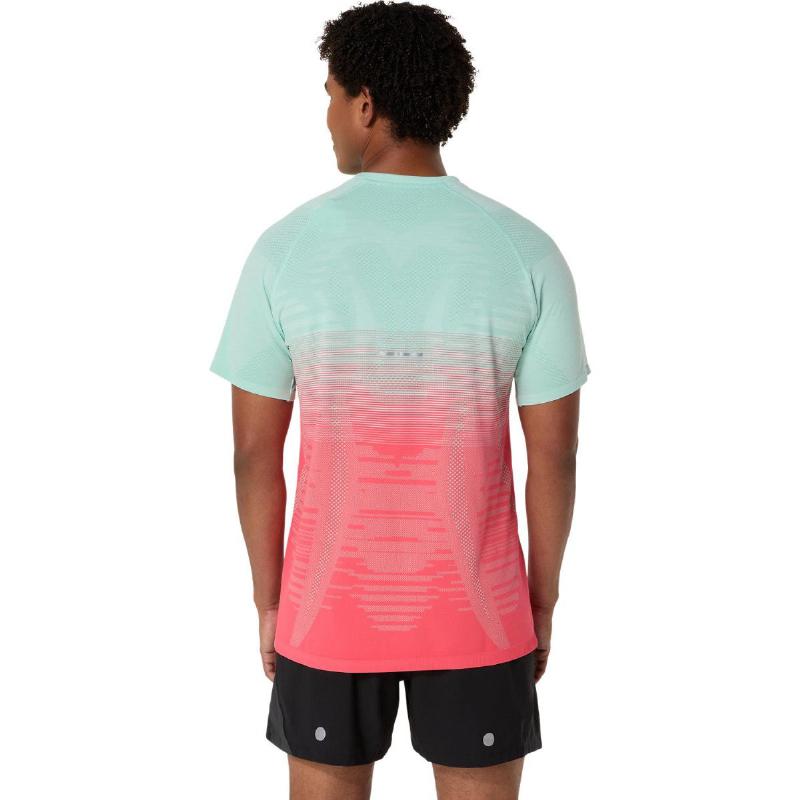 Asics Seamless SS Top Coral Green T -shirt