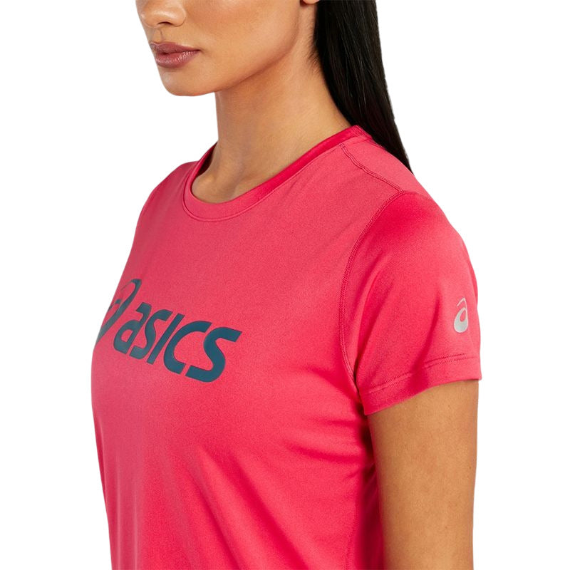 Camiseta Asics Silver Top Rosa Mujer
