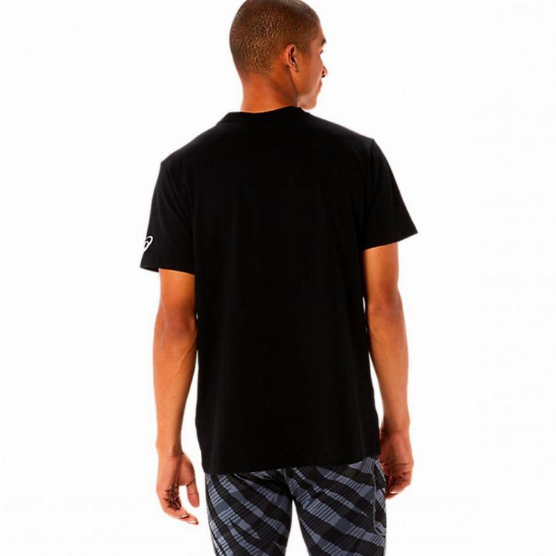 Asics Wild Camo Black T -Shirt