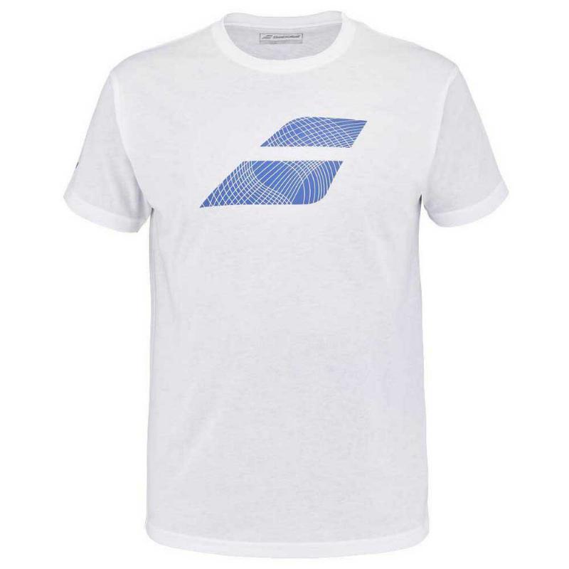 Babolat exercice grand drapeau blanc jaspeado t -shirt