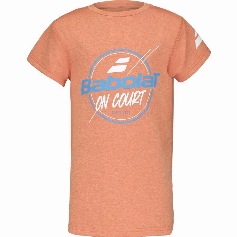 Camiseta Babolat Exercise Graphic Naranja Junior