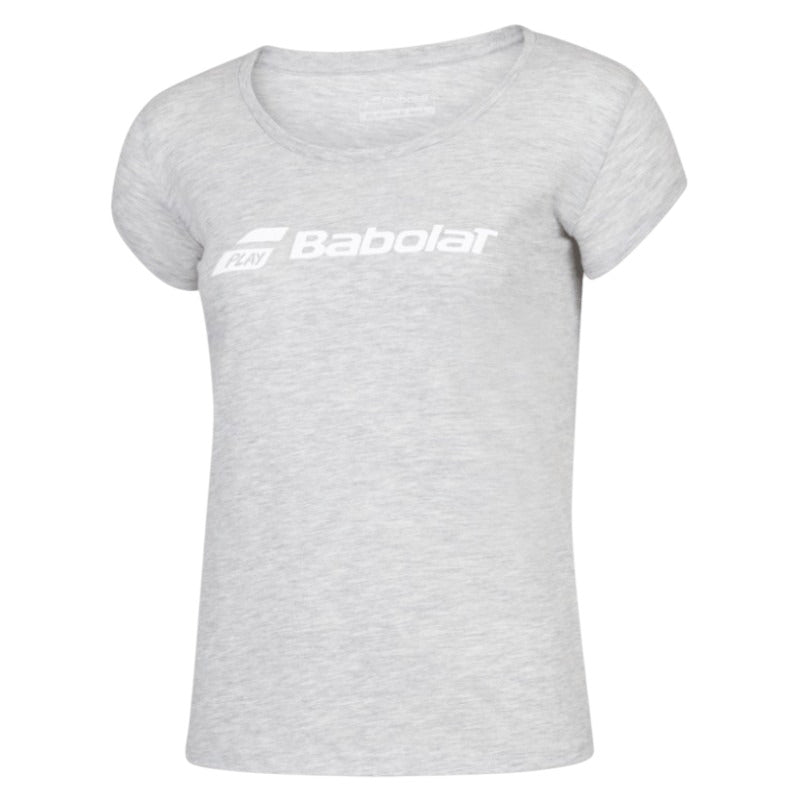 Camiseta Babolat Exercise Gris Jaspeado Mujer