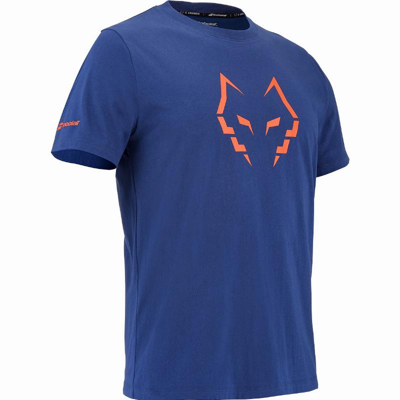 Camiseta Babolat Juan Lebron Azul Marino Naranja