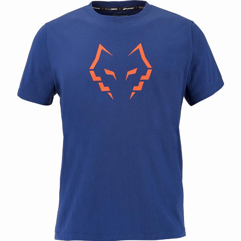 Camiseta Babolat Juan Lebron Azul Marino Naranja