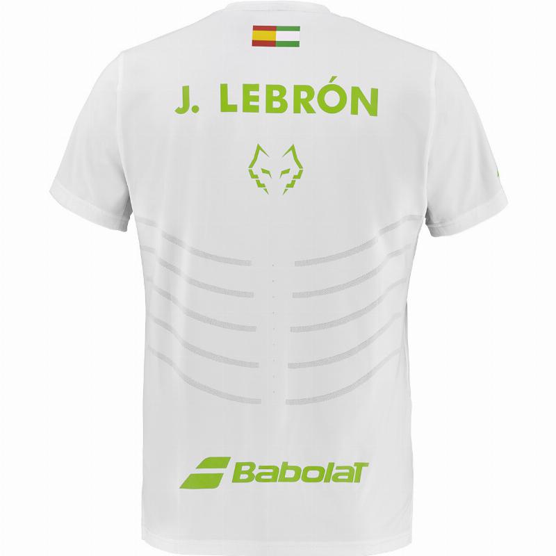 Camiseta Babolat Juan Lebron Crew Neck Replica Blanco