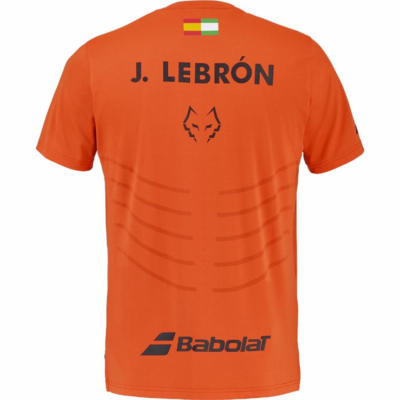 Camiseta Babolat Juan Lebron Crew Neck Replica Naranja