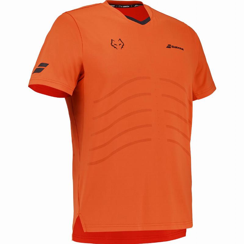 Camiseta Babolat Juan Lebron Crew Neck Replica Naranja