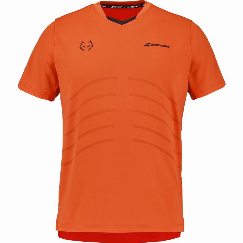 Camiseta Babolat Juan Lebron Crew Neck Replica Naranja
