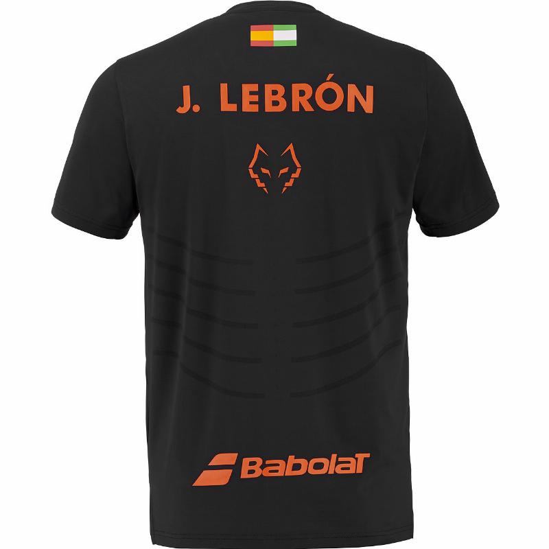 Camiseta Babolat Juan Lebron Crew Neck Replica Negro
