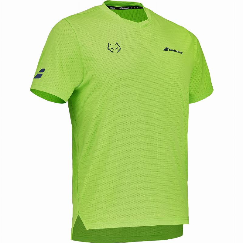 Camiseta Babolat Juan Lebron Crew Neck Verde