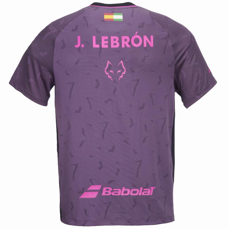 Camiseta Babolat Juan Lebron Replica Ciruela