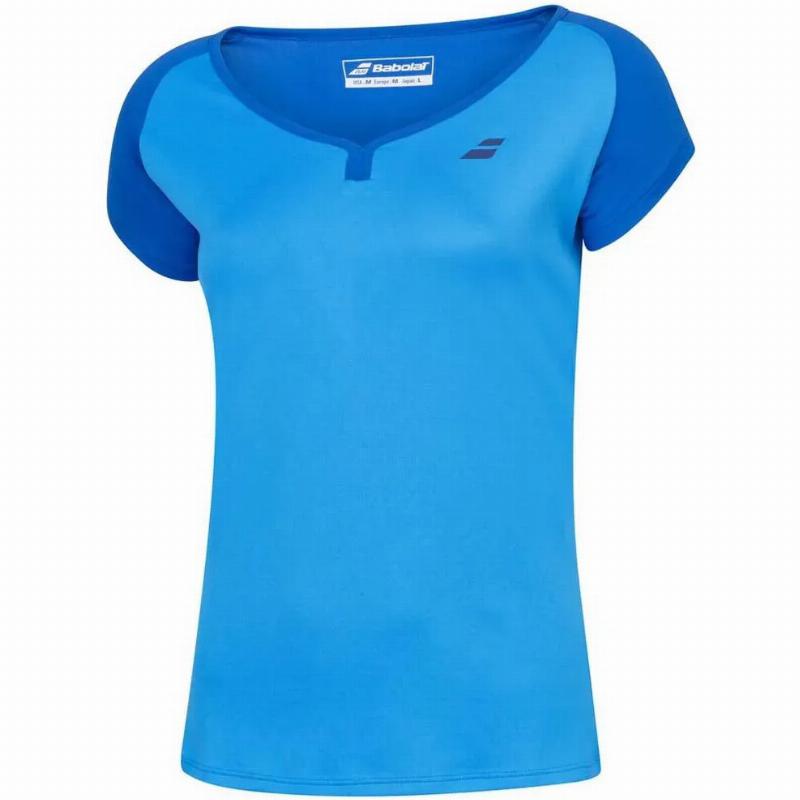 Camiseta Babolat Play Capsleeve Azul Junior