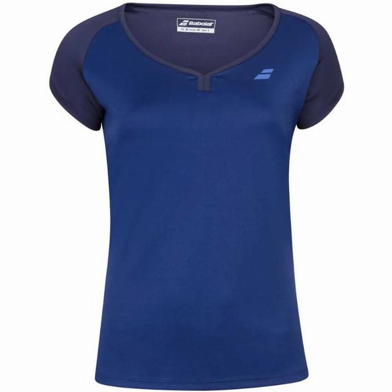 Camiseta Babolat Play Capsleeve Azul Marino Junior