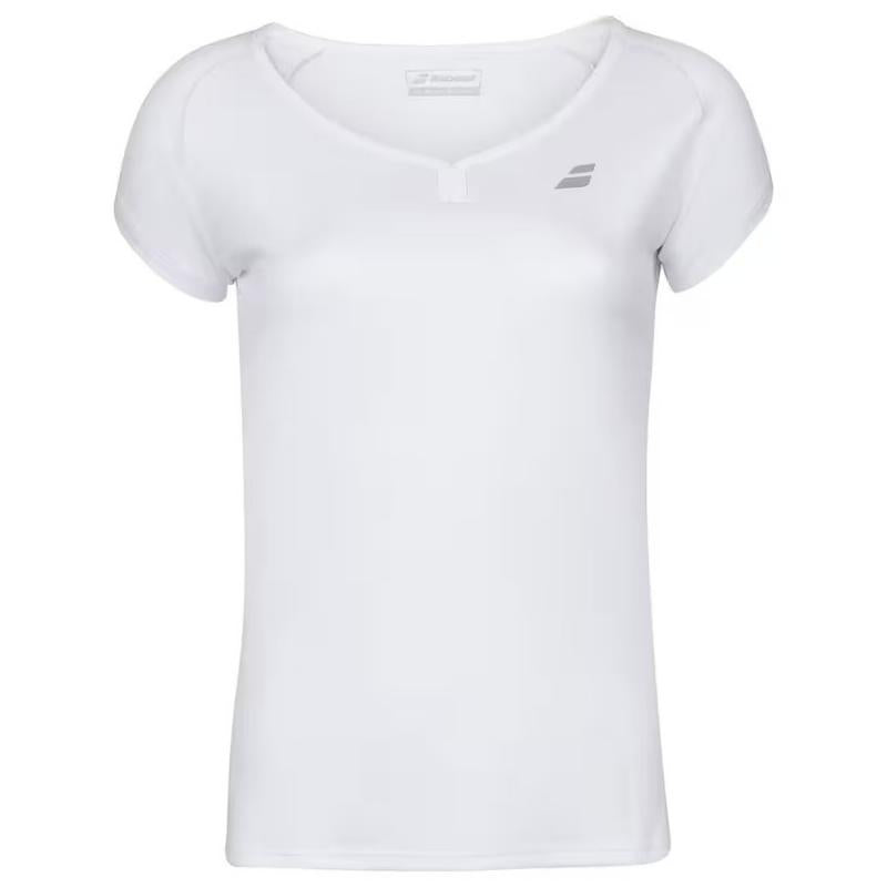 Camiseta Babolat Play Capsleeve Blanco Junior