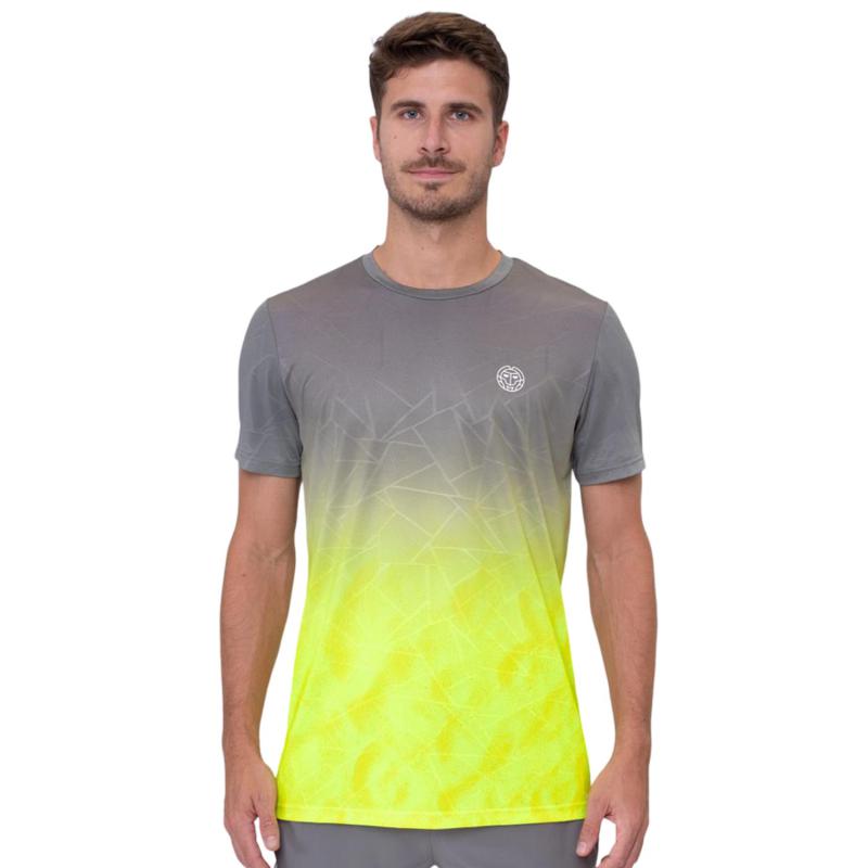 Bidi Badu Beach Spirit T-shirt Gray Neon Yellow