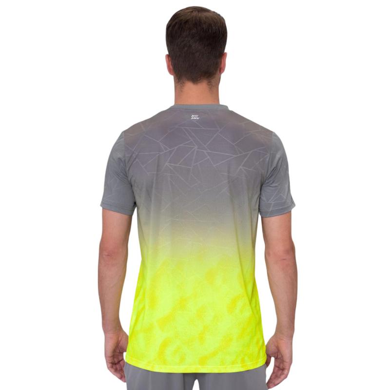 Bidi Badu Beach Spirit T-shirt Gray Neon Yellow