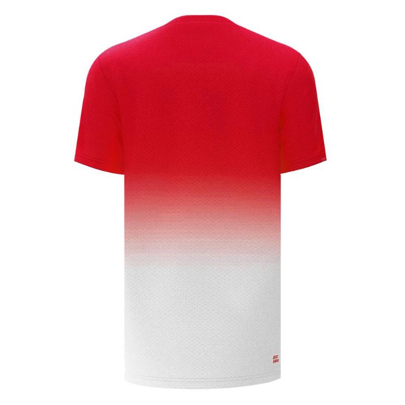 T -Shirt Badu Badu Crew Gradiant Red White Junior