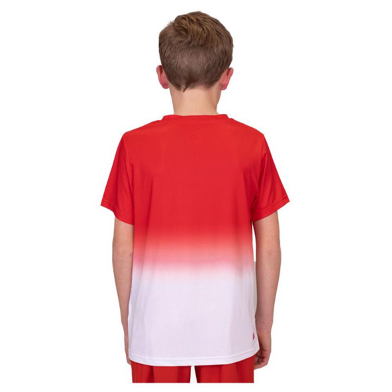 T -Shirt Badu Badu Crew Gradiant Red White Junior