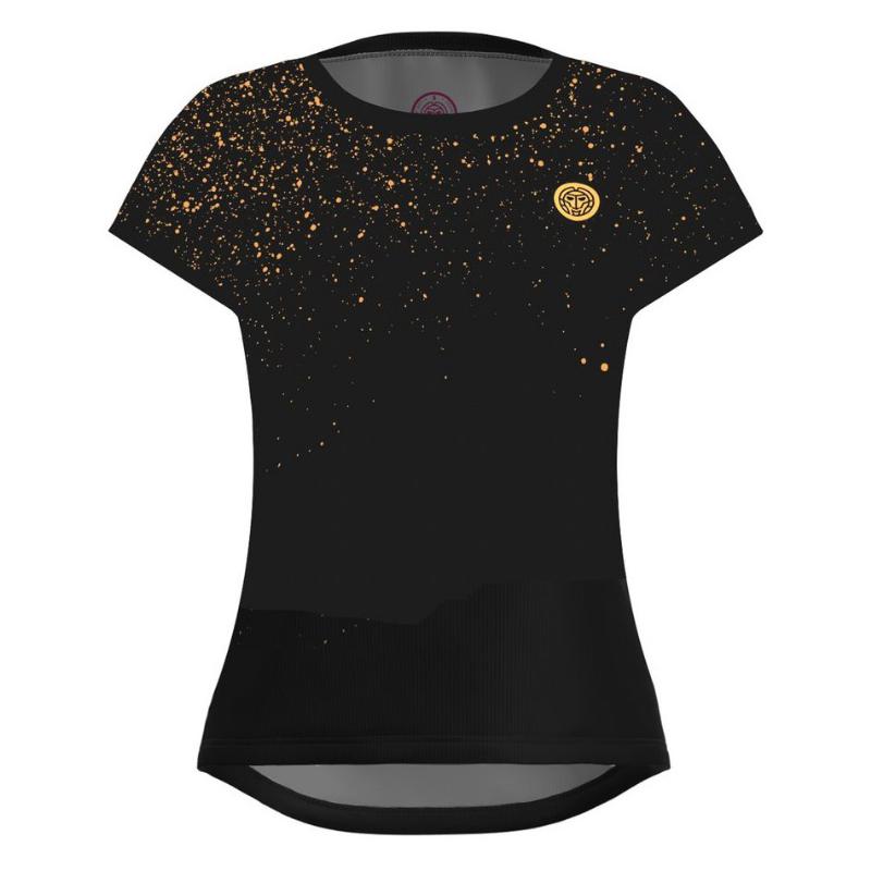 Bidi Badu Paris Capsleeve T-shirt Black Gold Women