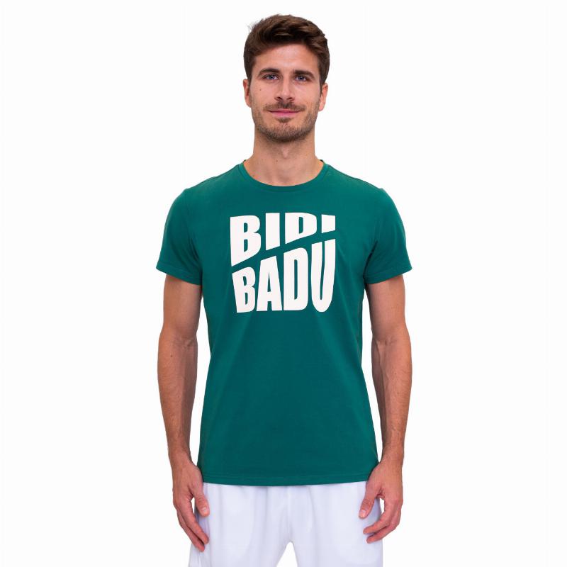 Badu Badu Spike Chill Dunkelgrün T -Shirt