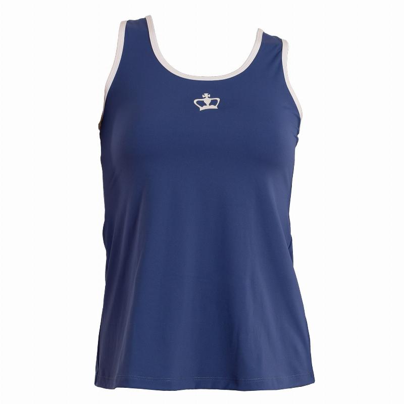 Camiseta Black Crown Creta Azul Blanco Mujer