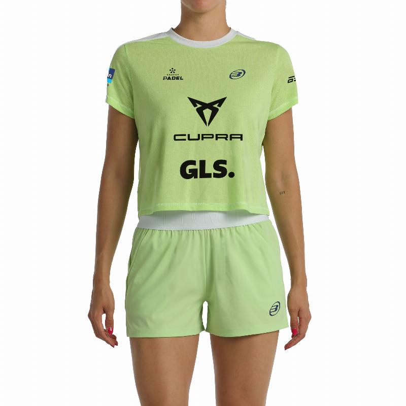 Camiseta Bullpadel Bea Gonzalez Premier Padel Bilma Verde Manzana