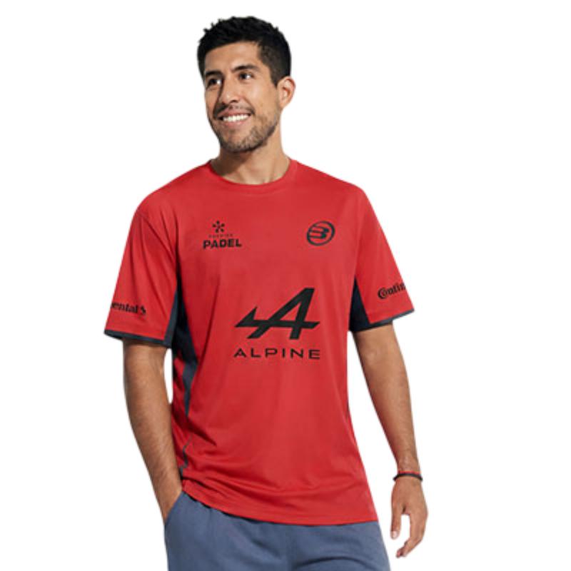 Camiseta Bullpadel Chingotto Mensa 26I Rojo Vigore
