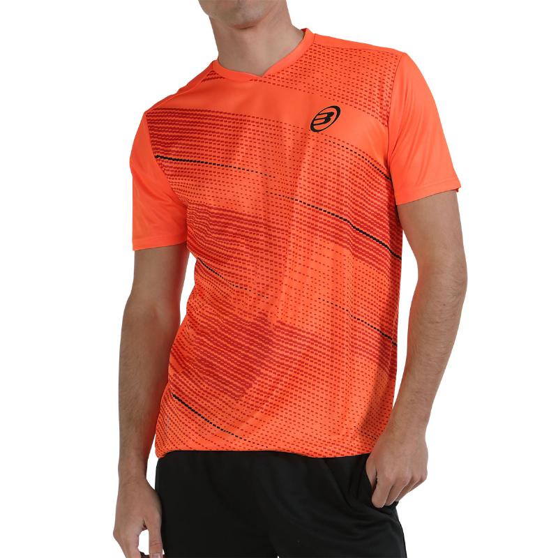 Camiseta Bullpadel Cojas Coral Fluor