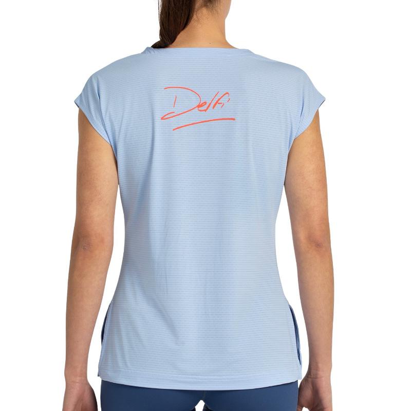 Camiseta Bullpadel Delfi Brea 25I Azul Celeste