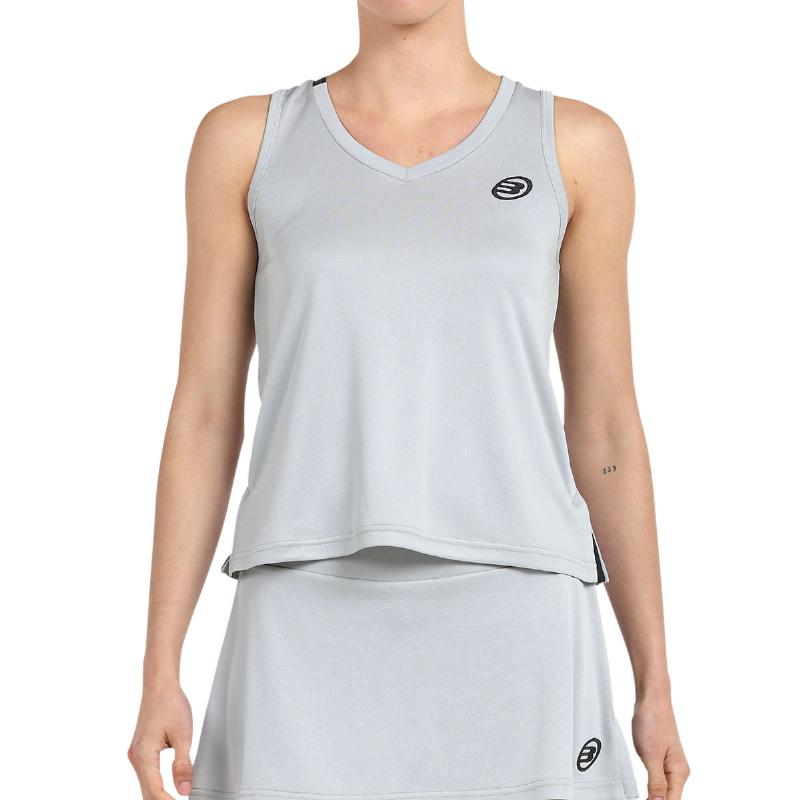 Camiseta Bullpadel Diles Gris Perla Bicolor