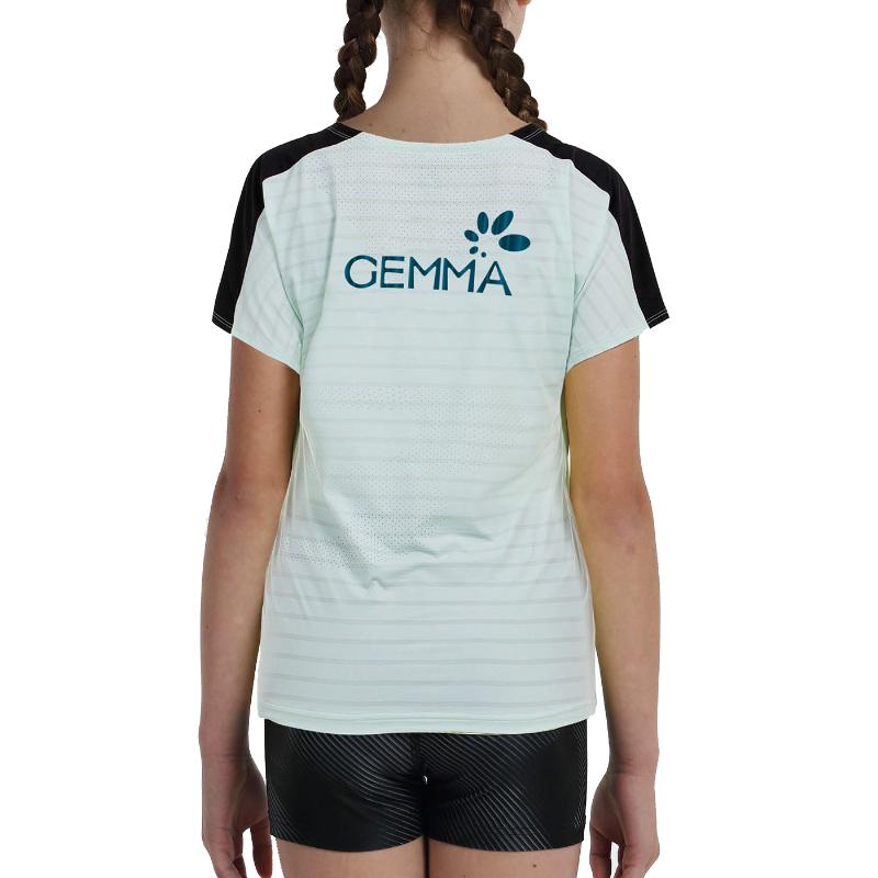 Camiseta Bullpadel Gemma Triay 25V Verde Agua Junior