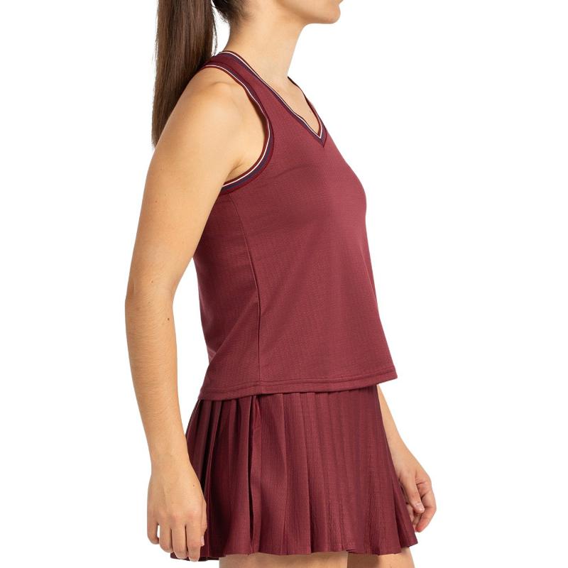 Camiseta Bullpadel Gemma Triay Aza Vino Burdeos