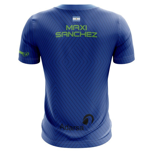 Camiseta Bullpadel Maxi Sanchez WPT Tanos Azul Real Junior 2019