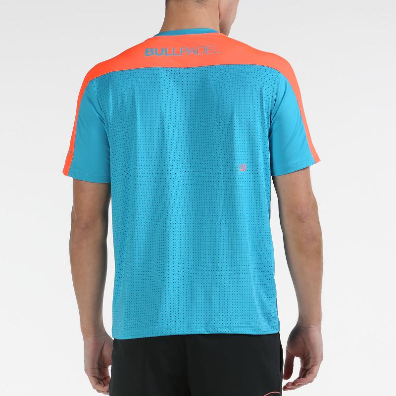 Camiseta Bullpadel Mitad Turquesa