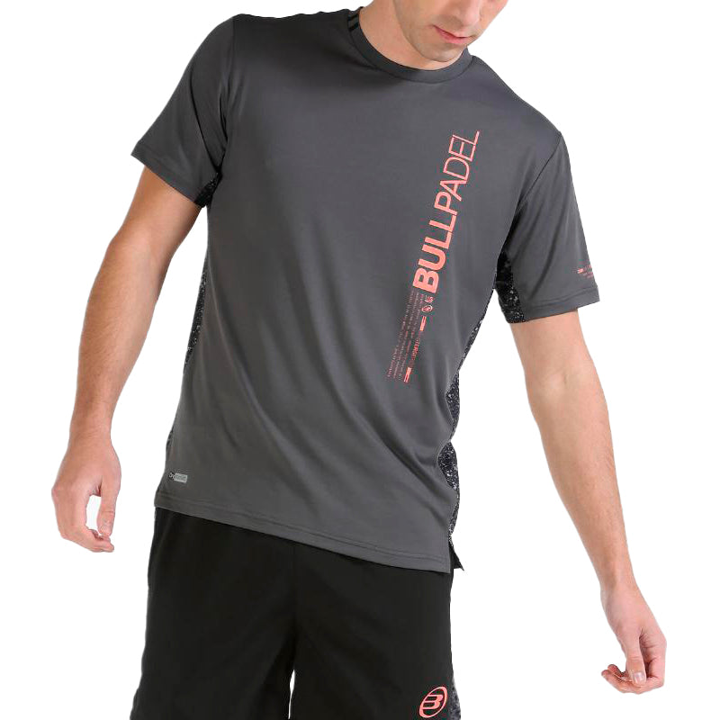 Mixed anthracite bullpadel t -shirt