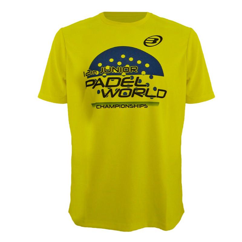 World Bullpadel T -Shirt Yellow Junior Fluor