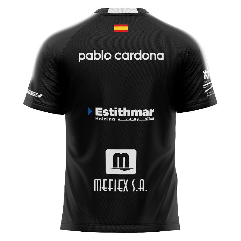 Camiseta Bullpadel Pablo Cardona Montse Negro