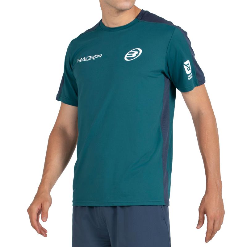 Camiseta Bullpadel Paquito Navarro 25I Verde Oscuro