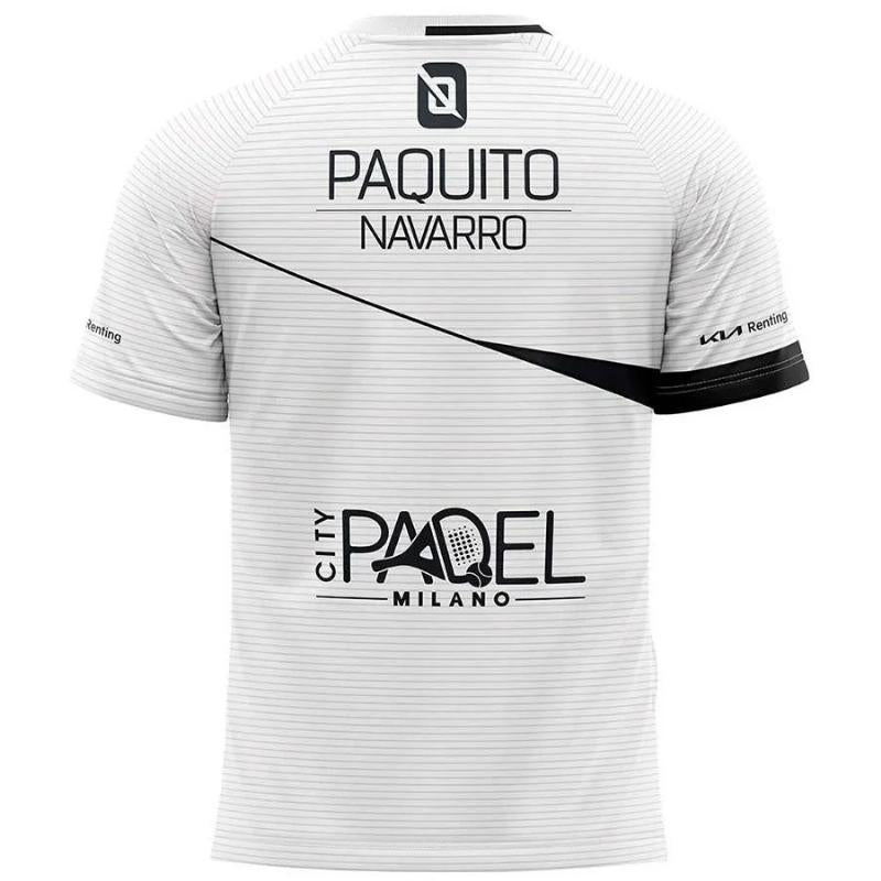 Camiseta Bullpadel Paquito Navarro Linde Blanco Junior