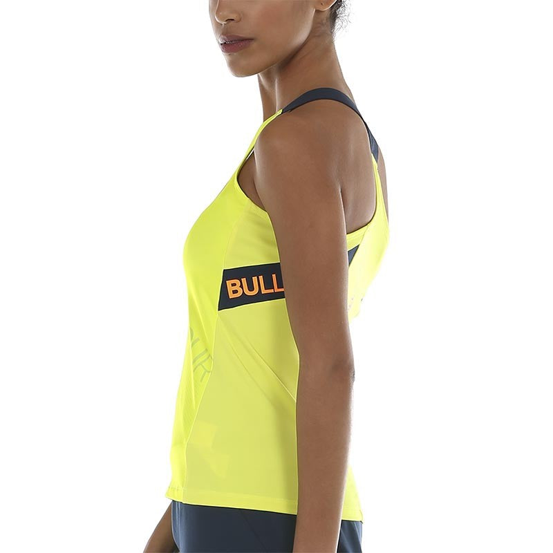 Camiseta Bullpadel WPT Serenis Amarillo Azufre Fluor