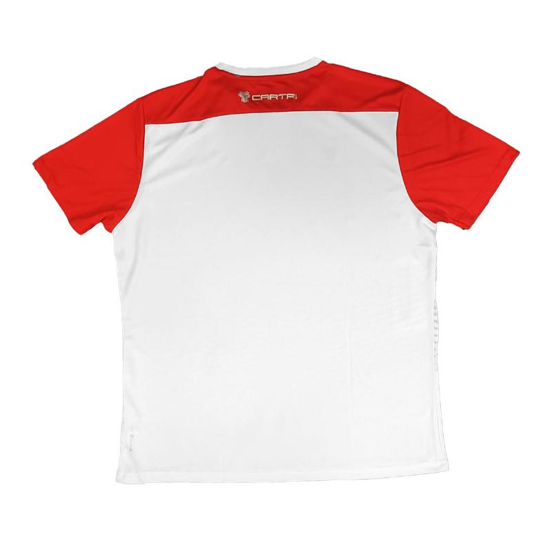 Camiseta Cartri School Blanco Gris Rojo