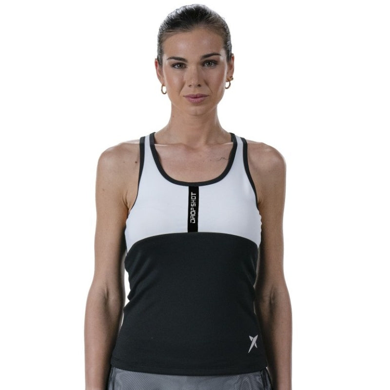 Camiseta Drop Shot Onix Negro Blanco