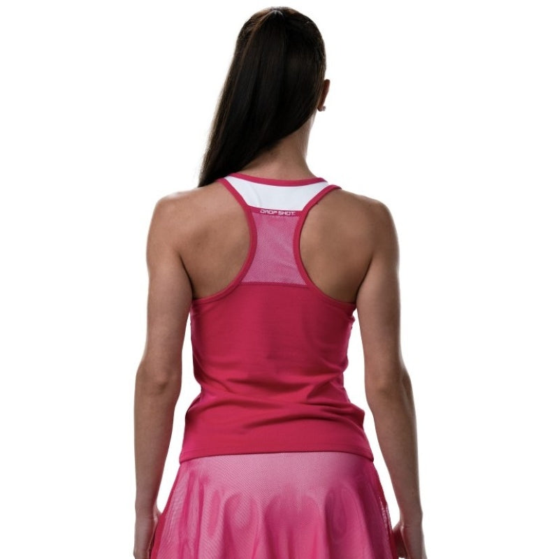 Camiseta Drop Shot Sol Azalea Rosa Blanco