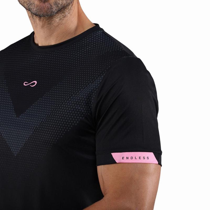 Endless Ace Peak T-Shirt Schwarz Rosa