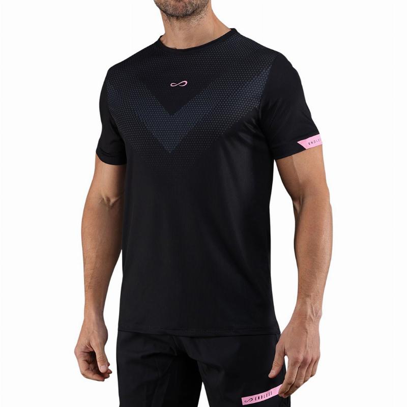 Endless Ace Peak T-Shirt Schwarz Rosa