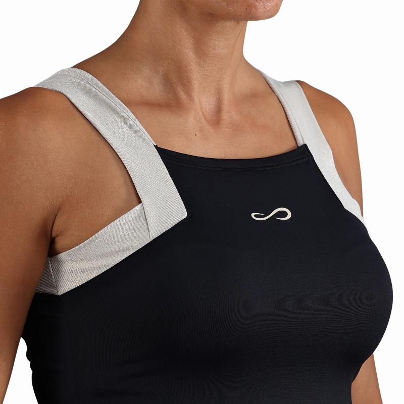 Camiseta Endless Breeze Negro Dorado