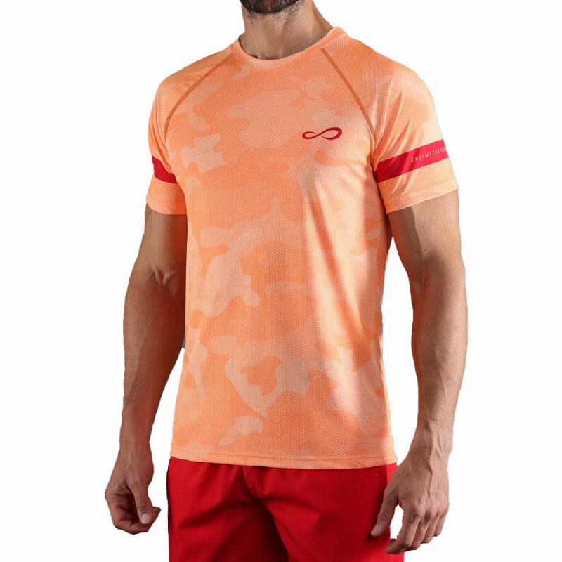 T -Shirt sans fin Camo Orange