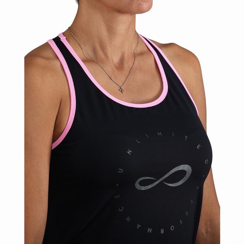 Camiseta Endless Cercle Negro Rosa